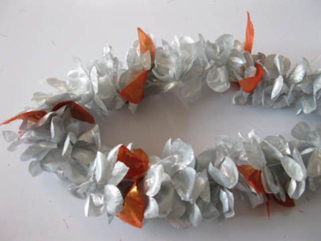 12 Sliver Hawaiian Dress Party Flower Leis/Lei